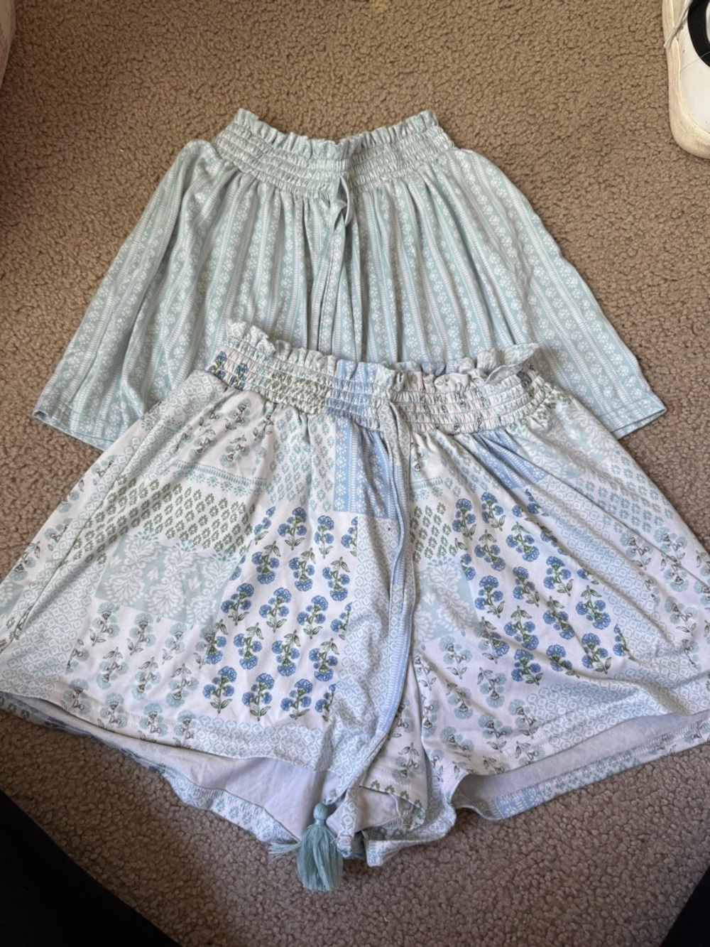 Laura Ashley Pale Blue Printed Two-Piece Lounge Set